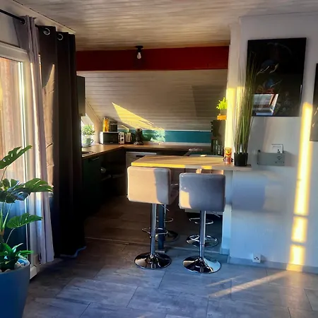 Modern Attic With Pool View Ac And Gym * Hütschenhausen
