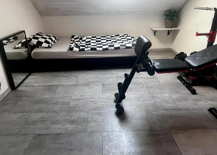 Modern Attic With Pool View Ac And Gym