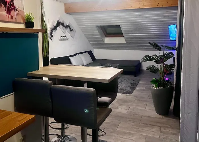 Modern Attic With Pool View Ac And Gym